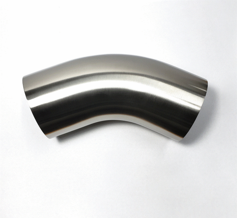 Stainless Bros 3in Diameter 1.5D / 4.5in CLR 45 Degree Bend Leg Mandrel Bend