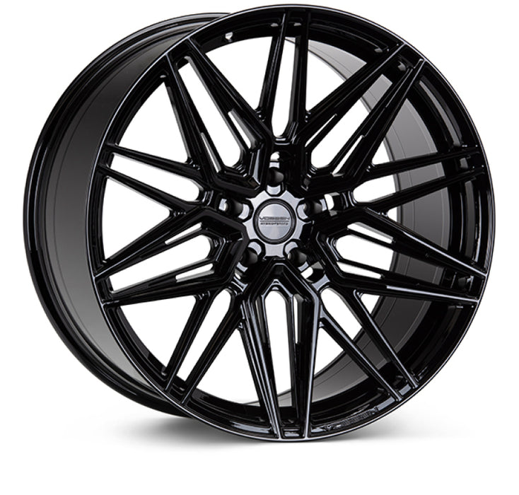 Vossen HF-7 22x10.5 / 5x112 / ET25 / Deep Face / 66.5 - Gloss Black Wheel