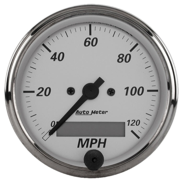 Autometer American Platinum 3-1/8in 0-120mph Electronic In-Dash Programmable Speedometer